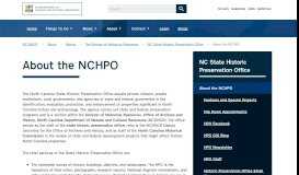 
							         About NC HPO | NC DNCR								  
							    