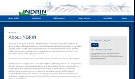 
							         About NDRIN | ND Recorders Information Network								  
							    