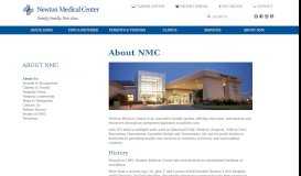 
							         About NMC - Newton Medical Center								  
							    
