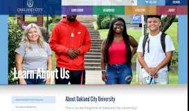 
							         About Oakland City University								  
							    