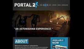 
							         About - Official Portal 2 Website								  
							    