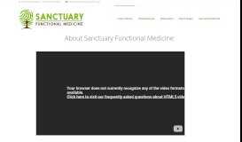 
							         About (Official) – Sanctuary Functional Medicine								  
							    