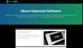 
							         About Opencast Software | Opencast Video Solution								  
							    