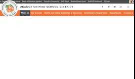 
							         About Orange Unified - Press Release - Orange Unified School District								  
							    
