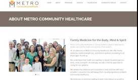 
							         About Our Family Practice in Tucker, GA | Metro Community Healthcare								  
							    