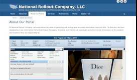 
							         About Our Portal - National Rollout Company, LLC								  
							    