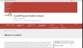 
							         About our school - Cardiff South Public School								  
							    