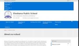 
							         About our school - Eleebana Public School								  
							    