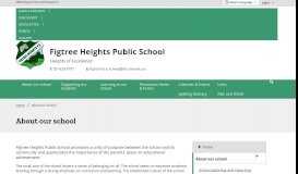 
							         About our school - Figtree Heights Public School								  
							    