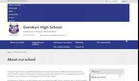 
							         About our school - Gorokan High School								  
							    