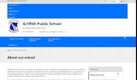 
							         About our school - Griffith Public School								  
							    