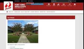 
							         About Our School / Home - Fort King Middle School								  
							    