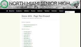 
							         About Our School - North Miami Senior High School								  
							    