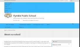 
							         About our school - Pymble Public School								  
							    