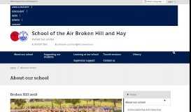 
							         About our school - School of the Air Broken Hill and Hay								  
							    