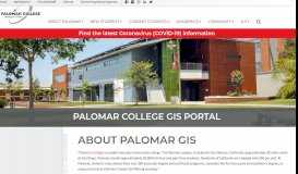 
							         ABOUT PALOMAR GIS – Palomar College GIS Portal								  
							    