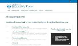 
							         About Parent Portal | My Portal - Student Portal - Denver Public ...								  
							    