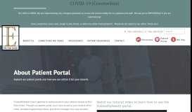 
							         About Patient Portal - Ellis Pain Center								  
							    