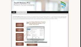 
							         About Patient Portal » South Nassau PCs								  
							    