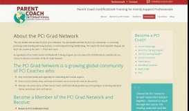 
							         About PCI Grad Network - Parent Coach International								  
							    