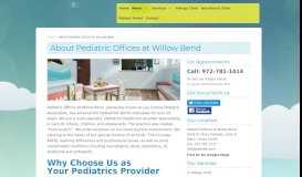 
							         About Pediatric Offices at Willow Bend | Pediatric Offices At Willow ...								  
							    