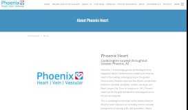 
							         About - Phoenix Heart: Cardiologists Greater Phoenix, AZ								  
							    