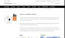 
							         About - Plumbing World								  
							    