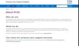 
							         About - Primary Care Services England - PCSE - NHS England								  
							    
