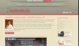 
							         About Quanita Crable, MD | OBGYN in Dallas, TX - Dr. Quanita Crable								  
							    