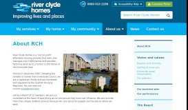 
							         About RCH - River Clyde Homes								  
							    