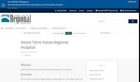 
							         About | Regional Hospital - Terre Haute Regional Hospital								  
							    