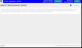 
							         About Restaurant Depot - talentReef Applicant Portal								  
							    