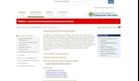 
							         About Risk Management | Department of Enterprise Services								  
							    