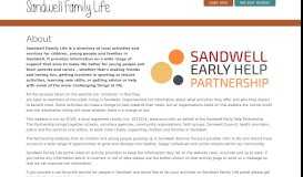 
							         About - Sandwell Family Life Portal								  
							    