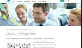 
							         About SAP NetWeaver Portal - CONET								  
							    