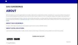 
							         About - SAS EuroBonus Member Portal								  
							    