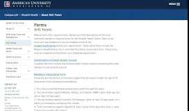 
							         About SHC Forms | Student Health Center | American University ...								  
							    