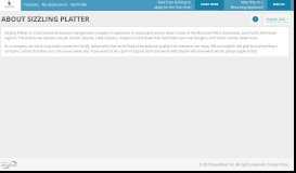 
							         About Sizzling Platter - talentReef Applicant Portal								  
							    