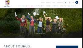 
							         About Solihull - Solihull School								  
							    