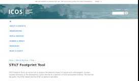 
							         About STILT Footprint tool | Carbon Portal								  
							    