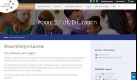 
							         About Strictly Education | Strictly Education								  
							    
