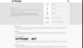 
							         About Swiftpage | Digital Marketing and CRM Solutions | ACT ...								  
							    