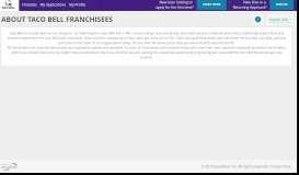 
							         About Taco Bell Franchisees - talentReef Applicant Portal								  
							    