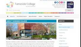 
							         About Tameside College								  
							    