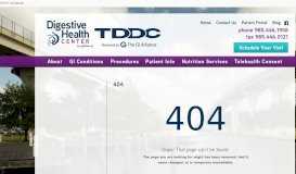 
							         About TDDC - Digestive Health Center								  
							    