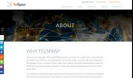 
							         About | TelSpan								  
							    