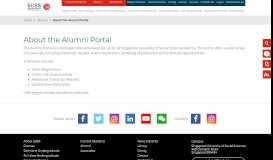 
							         About the Alumni Portal | Singapore University of Social Sciences								  
							    