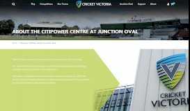 
							         About the CitiPower Centre at Junction Oval - Cricket Victoria								  
							    