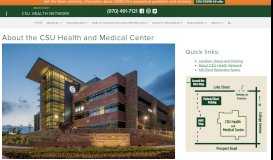 
							         About the CSU Health and Medical Center | Health Network								  
							    