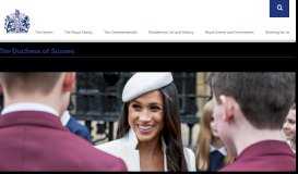 
							         About The Duchess of Sussex - Royal.uk								  
							    